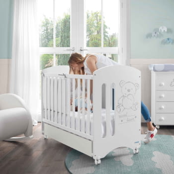 CUNA DE 120 X 60 SWEET BEAR BASIC BLANCO - 4
