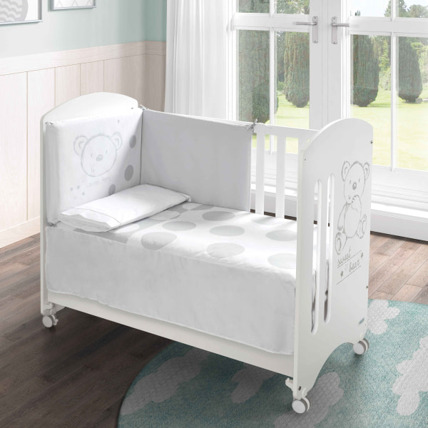 CUNA DE 120 X 60 SWEET BEAR BASIC BLANCO - 5