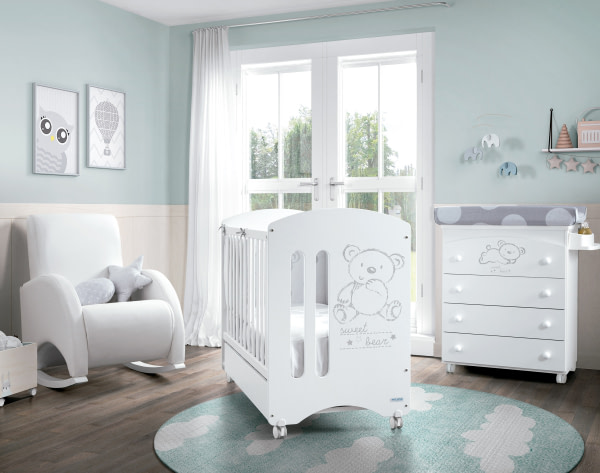 BAÑERA B-970* SWEET BEAR BLANCO ESTRELLAS GRIS - 3