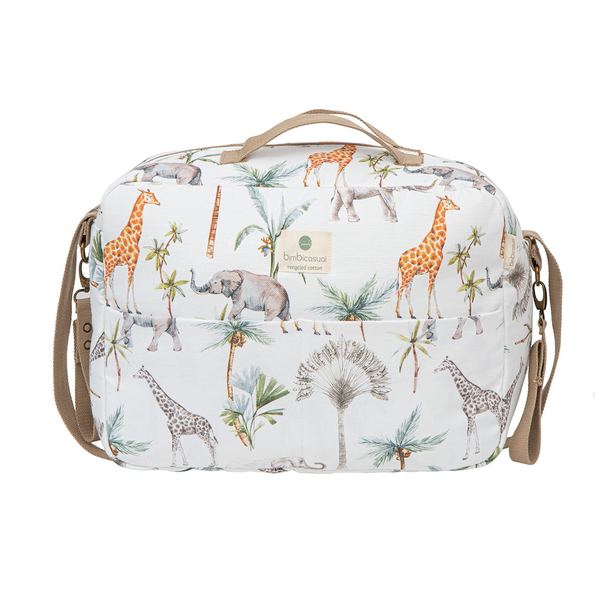 BOLSO MATERNAL 40x34x18 303 AFRICA 518 01 BLANCO