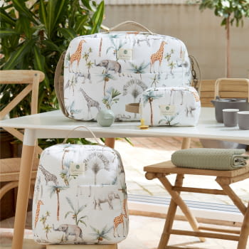 BOLSO MATERNAL 40x34x18 303 AFRICA 518 01 BLANCO - 4
