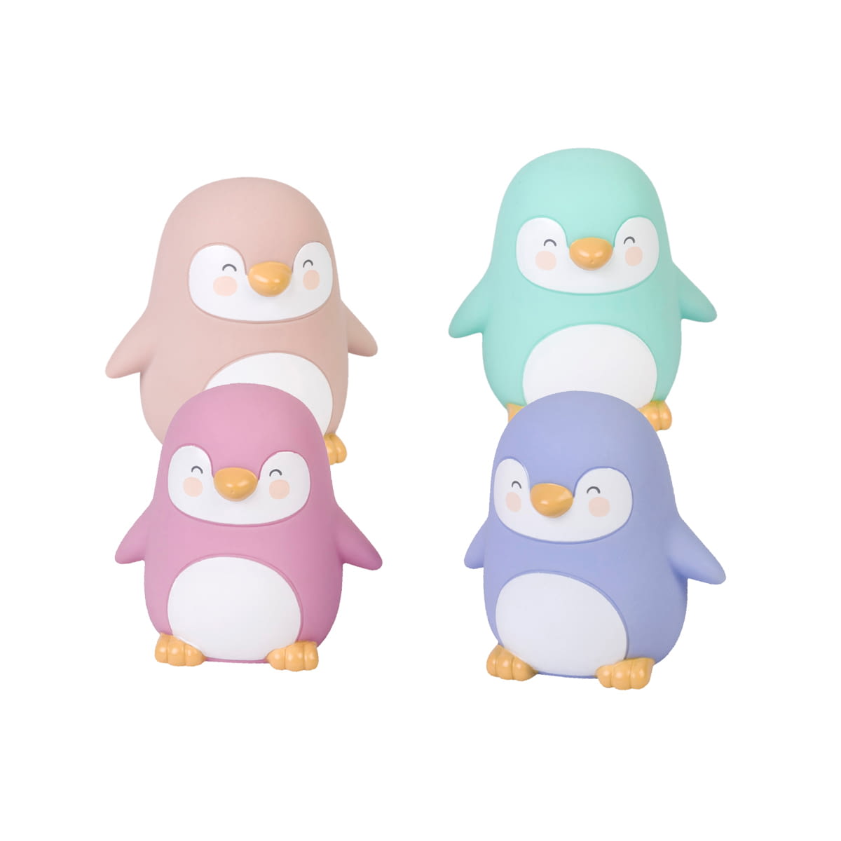 Juguetes de baño "Penguins party" colores 4ud