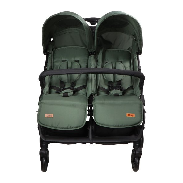 Silla paseo Gemelar Ding Wheels Forest Green - 2