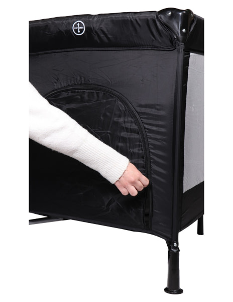 Cuna de viaje con elevador Ding Travel Cot Deluxe Black - 3