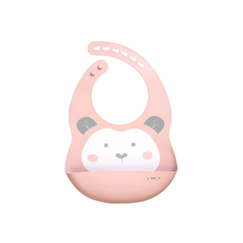 Babero de silicoina "Sweet & Fun" Rosa