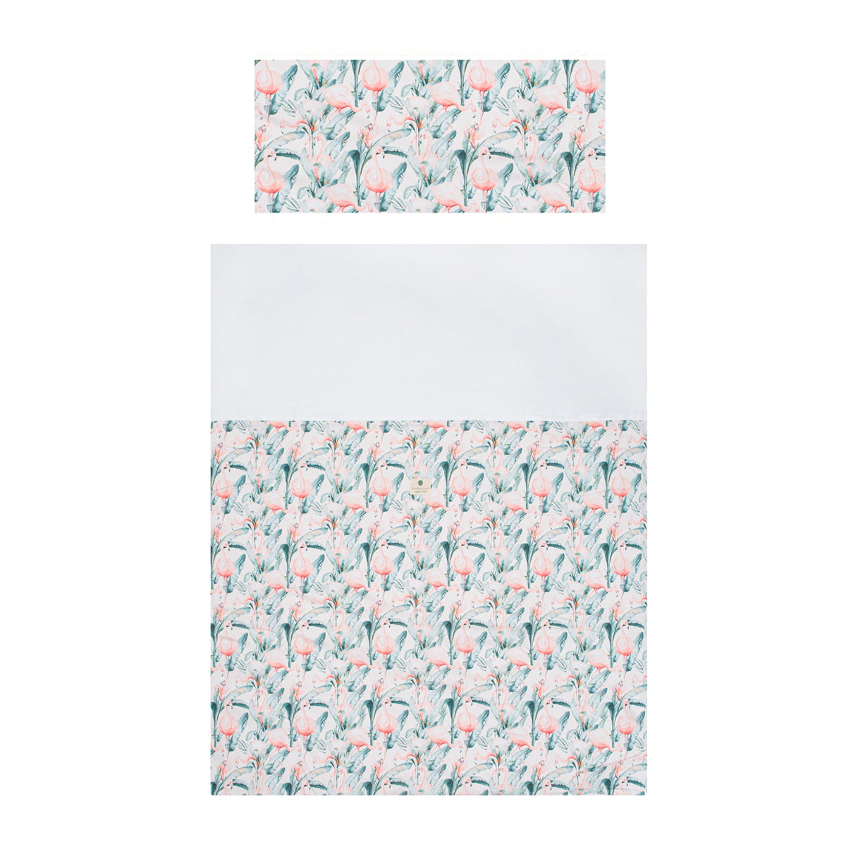 Funda nórdica y de almohada cuna Flamingo 120 x 150