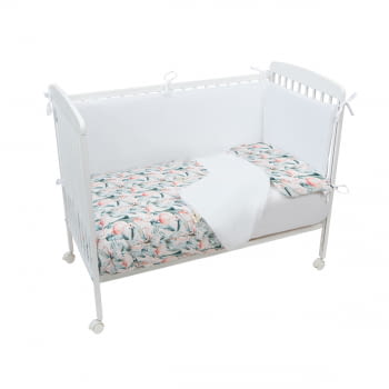 Funda nórdica y de almohada cuna Flamingo 120 x 150 - 2
