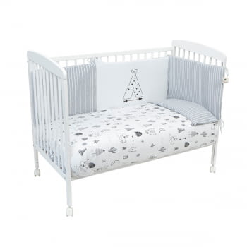 Set nórdico + relleno, protector y funda de almohada cuna Indian - 2