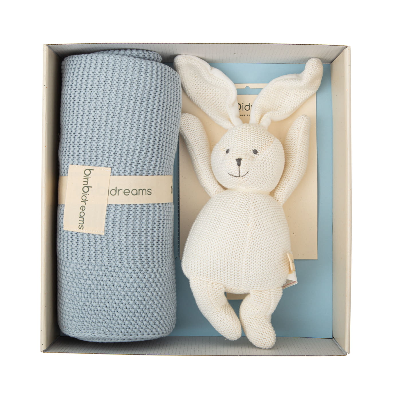 caja regalo (manta tricot + peluche) Basic Bimbidreams -