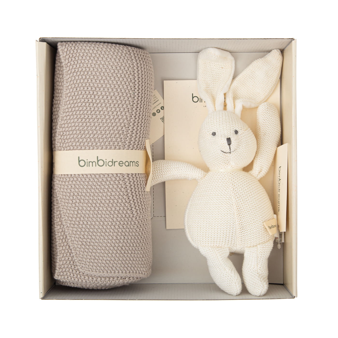 caja regalo (manta tricot + peluche) Basic Bimbidreams - 