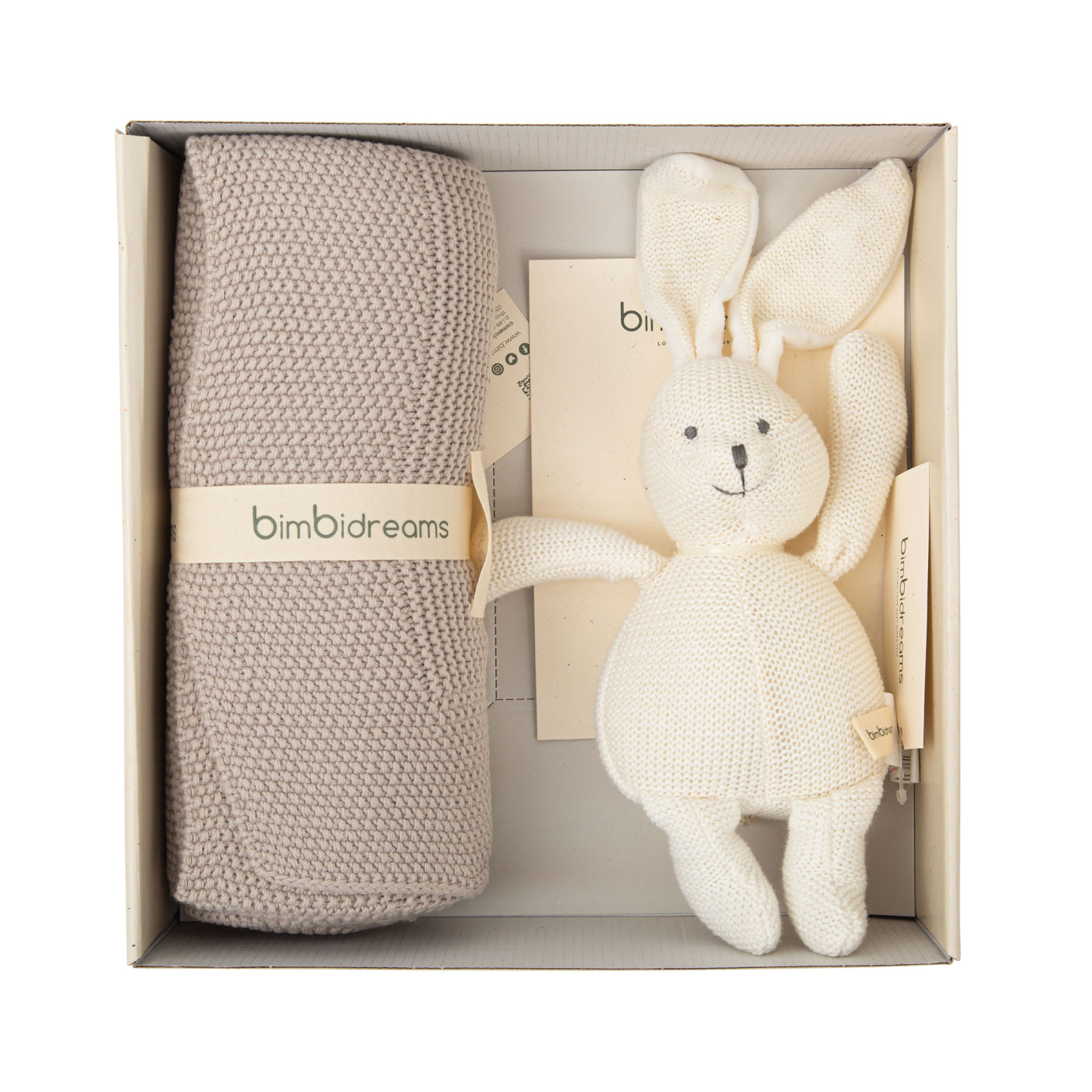 caja regalo (manta tricot + peluche) Basic Bimbidreams - 