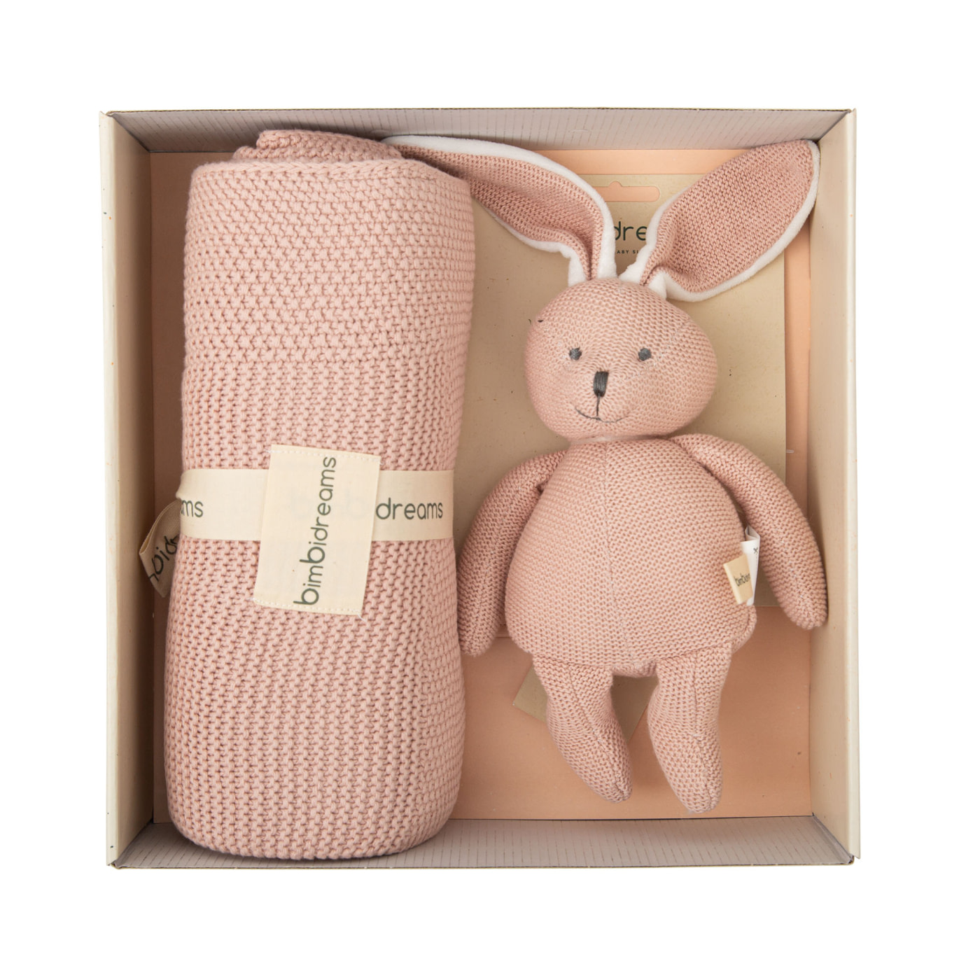 caja regalo (manta tricot + peluche) Basic Bimbidreams - 