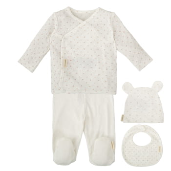 set nacimiento - 4 piezas (0/3m) Pointille Bimbidreams