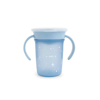 Vaso antigoteo Saro 360° “Amazing Cup" Dusty Blue