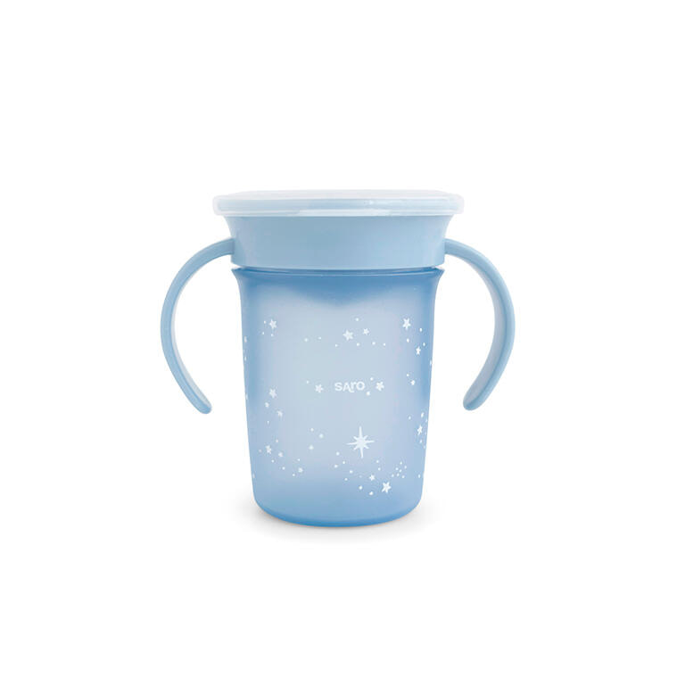 Vaso antigoteo Saro 360° “Amazing Cup" Dusty Blue - 