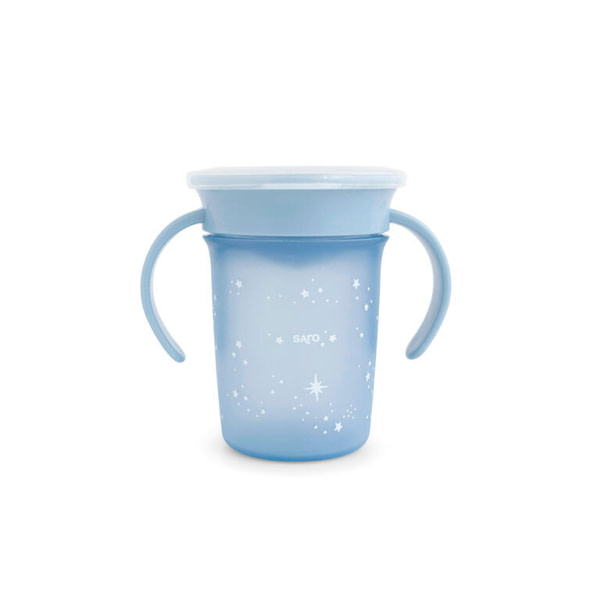Vaso antigoteo Saro 360° “Amazing Cup" Dusty Blue