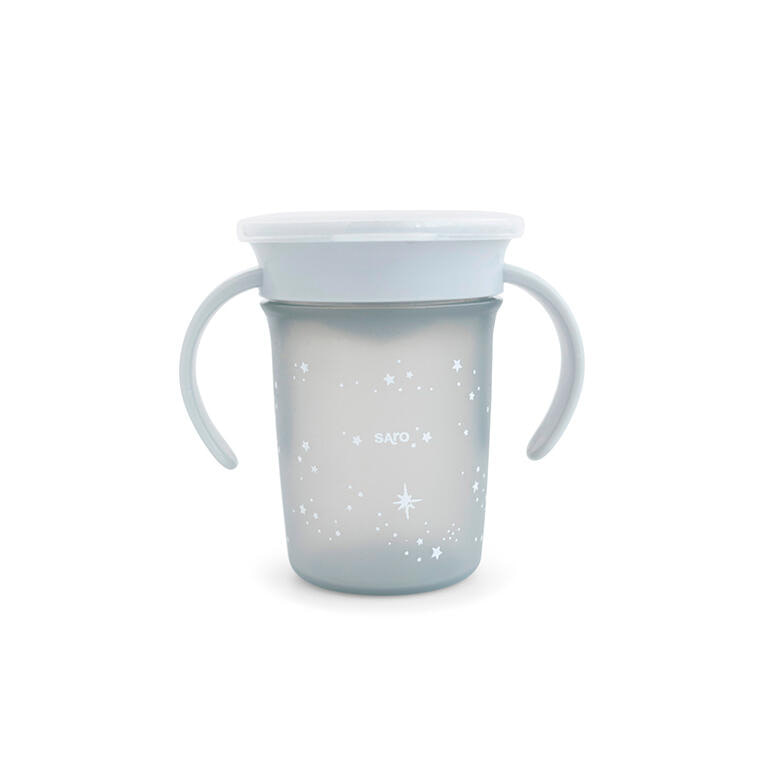Vaso antigoteo 360° Saro “Amazing Cup" Glacier Gray - 