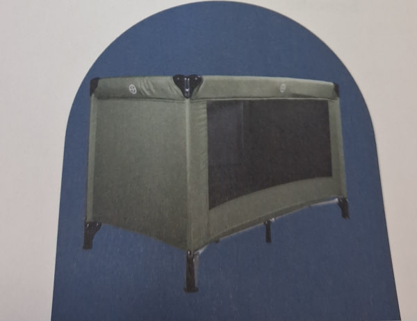 Cuna de Viaje Ding Melange Travel Cot Forest Green