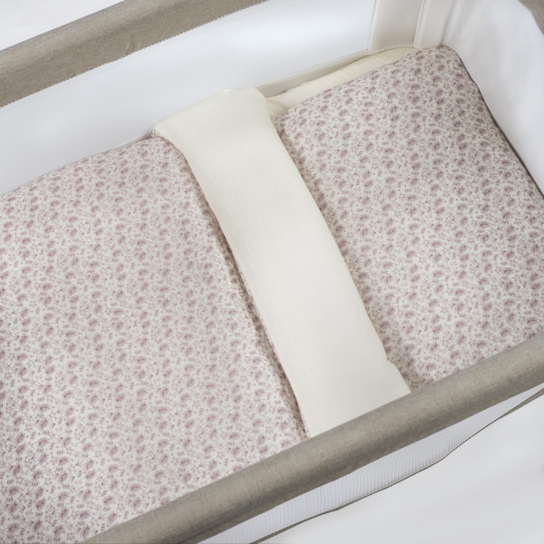 Edredón + bajera + almohada cuna 90x50 cm Gala Cerise - 2