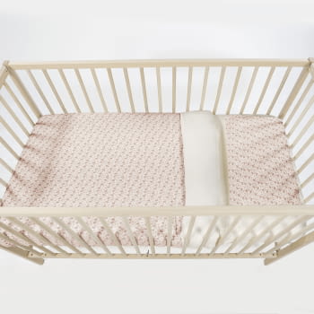 Edredón + bajera + almohada cuna 120x60 cm Gala Cerise