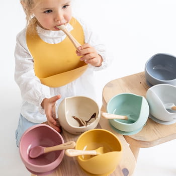 Set de alimentación “Nordic Wave”  Dusty pink - 2