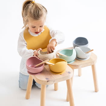 Set de alimentación “Nordic Wave”  Dusty pink - 3