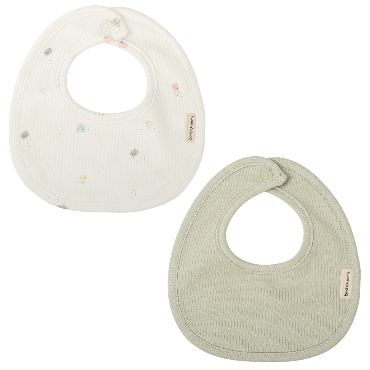 SET 2 BABEROS 19X19 190 CHICKS R05 16 B/VERDE - 