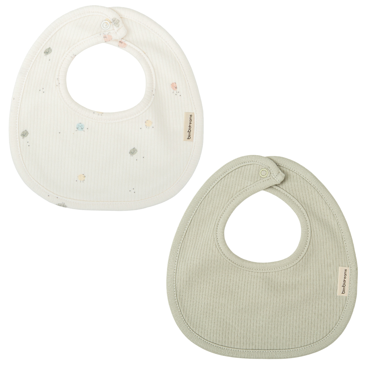 SET 2 BABEROS 19X19 190 CHICKS R05 16 B/VERDE - 