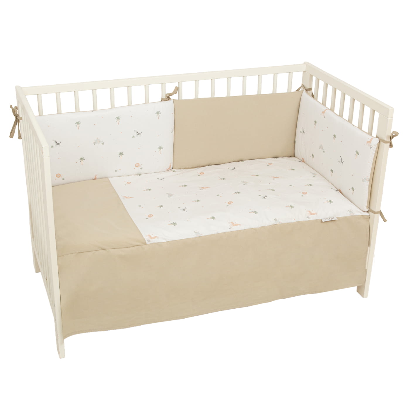 EDREDON+PROT.60X120 202 PALM 614 16 B/VERDE - 