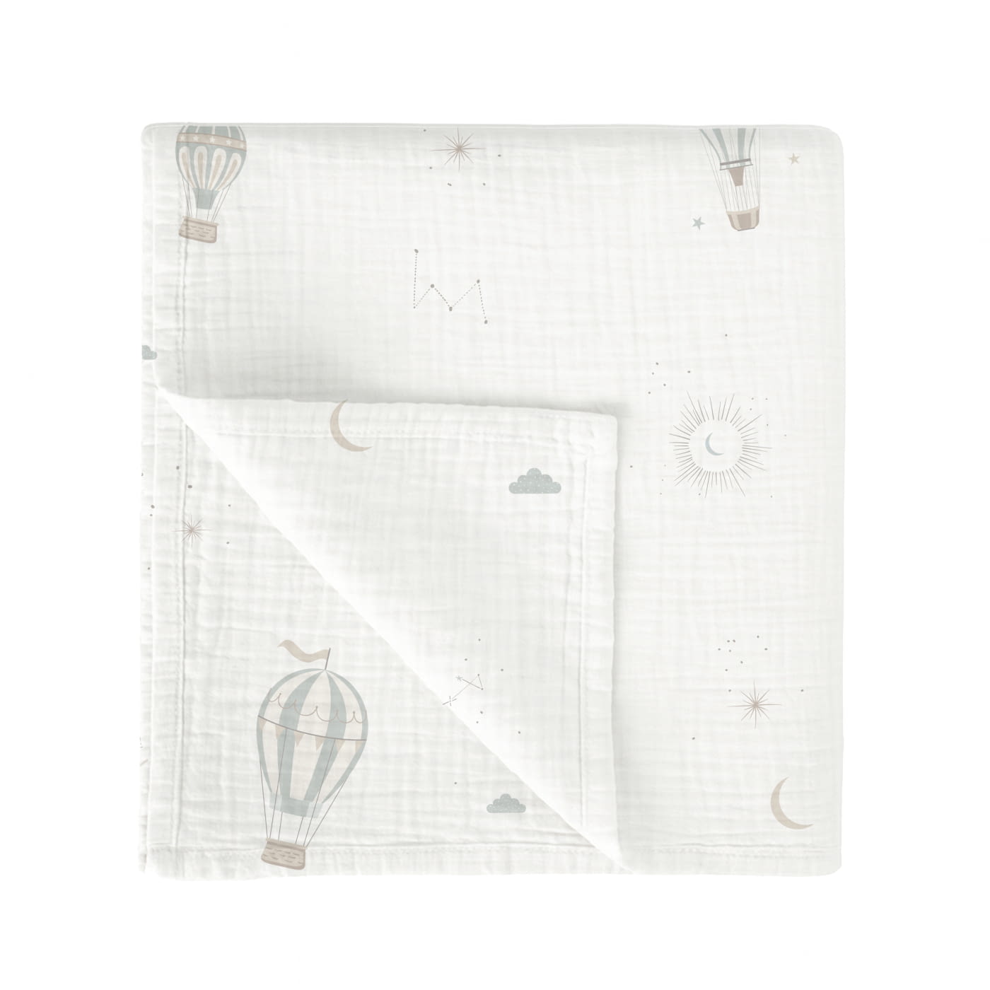 MUSELINA BAMBU 120X120 564 BLUE SKY 535 16 B/VERDE - 