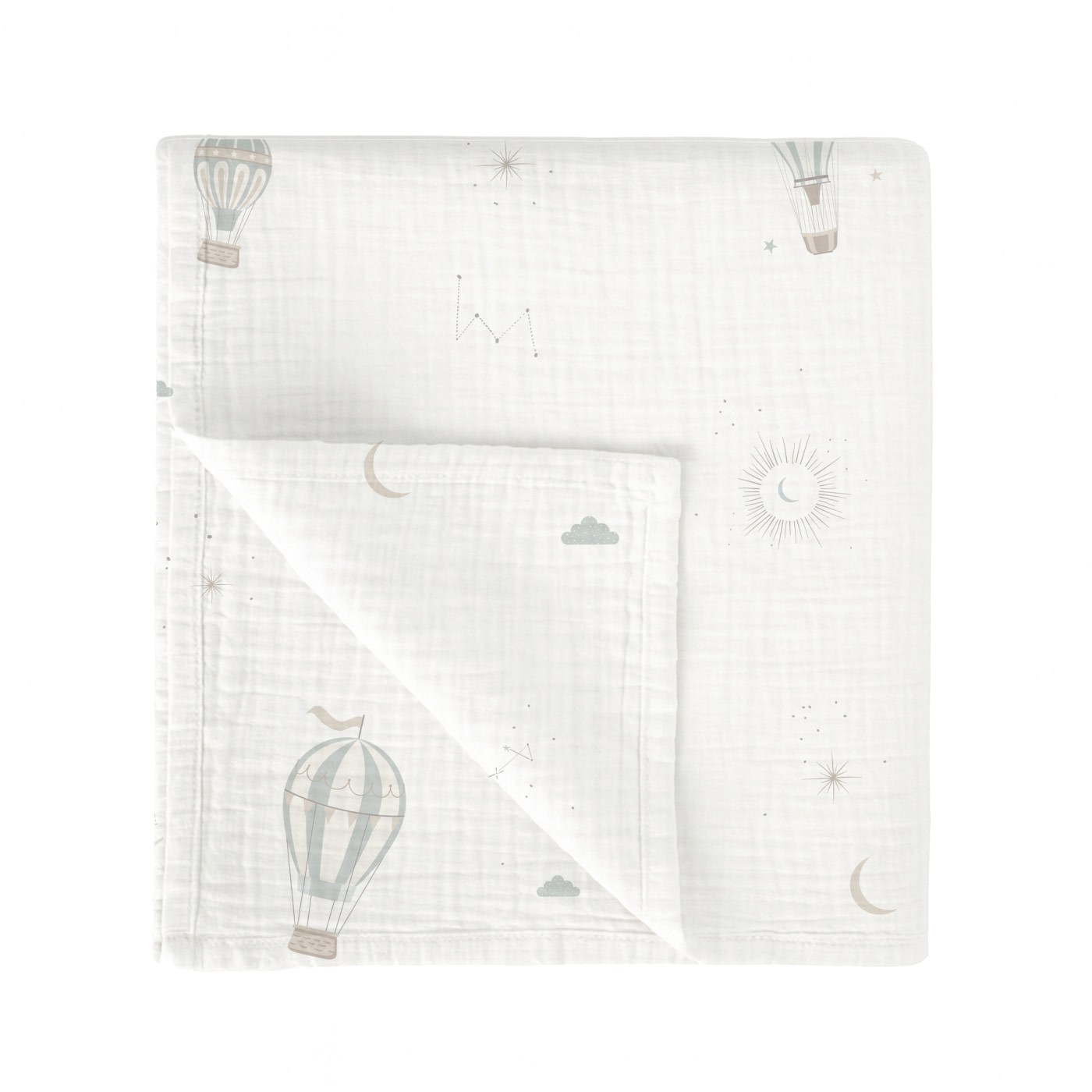 MUSELINA BAMBU 120X120 564 BLUE SKY 535 16 B/VERDE - 