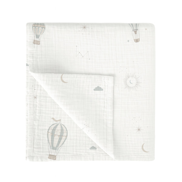 MUSELINA BAMBU 120X120 564 BLUE SKY 535 16 B/VERDE