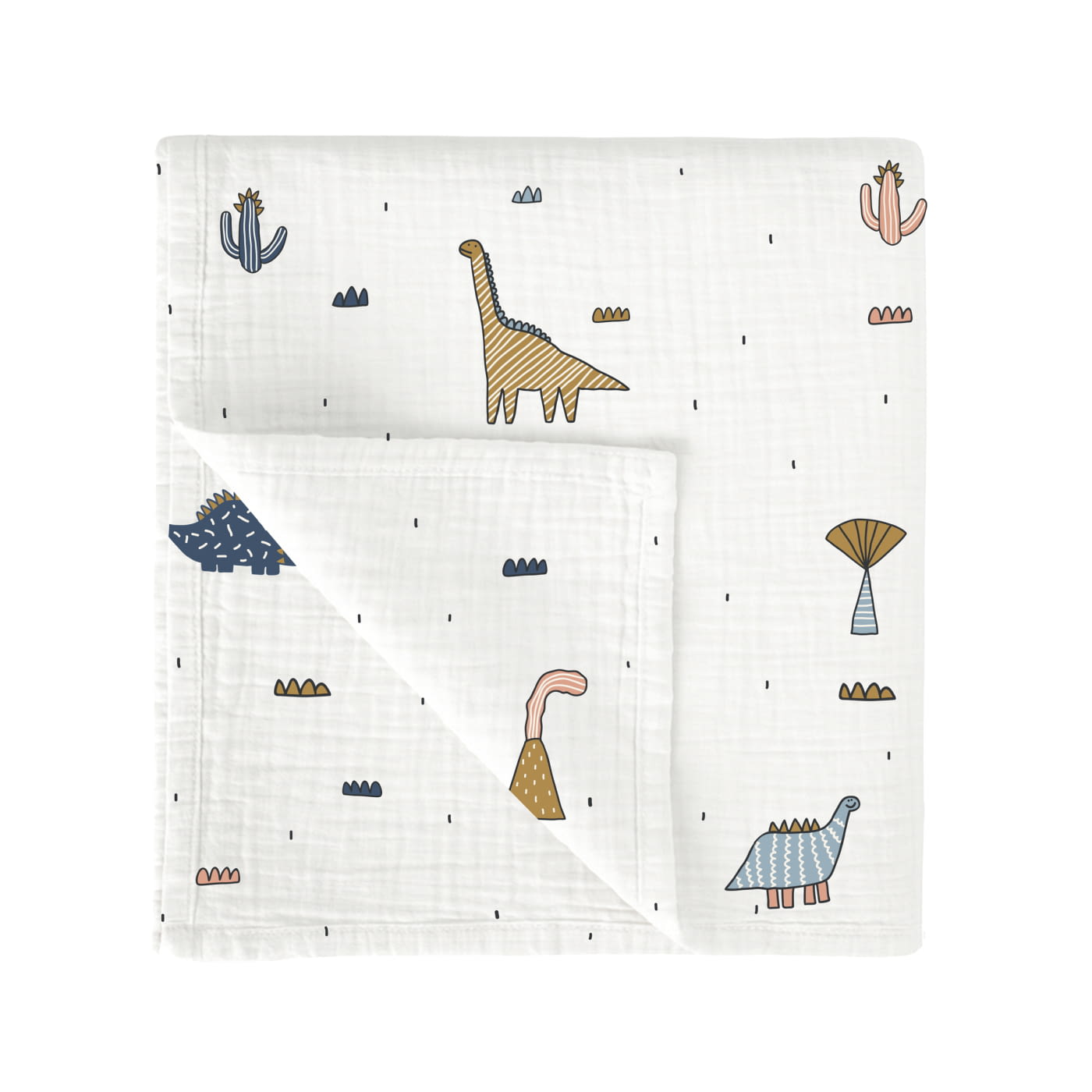 MUSELINA BAMBU 120X120 564 DINOSAURIUS C37 97 MULT - 