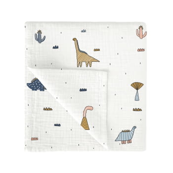 MUSELINA BAMBU 120X120 564 DINOSAURIUS C37 97 MULT