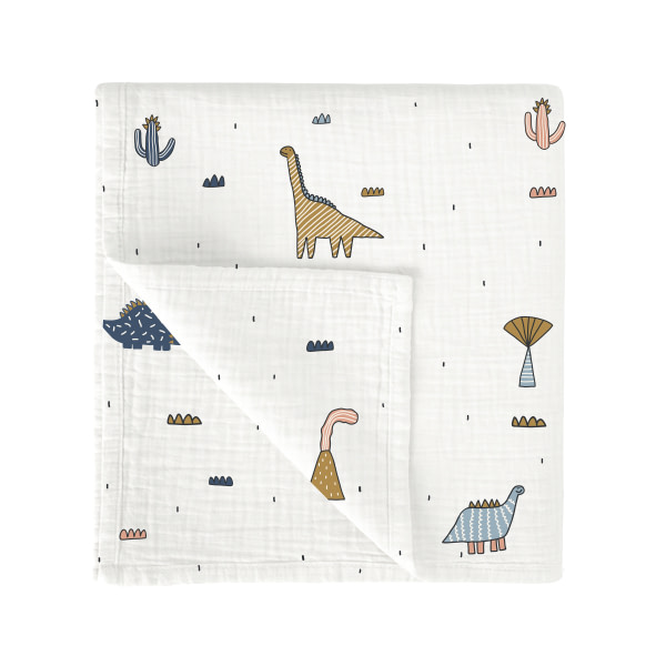 MUSELINA BAMBU 120X120 564 DINOSAURIUS C37 97 MULT