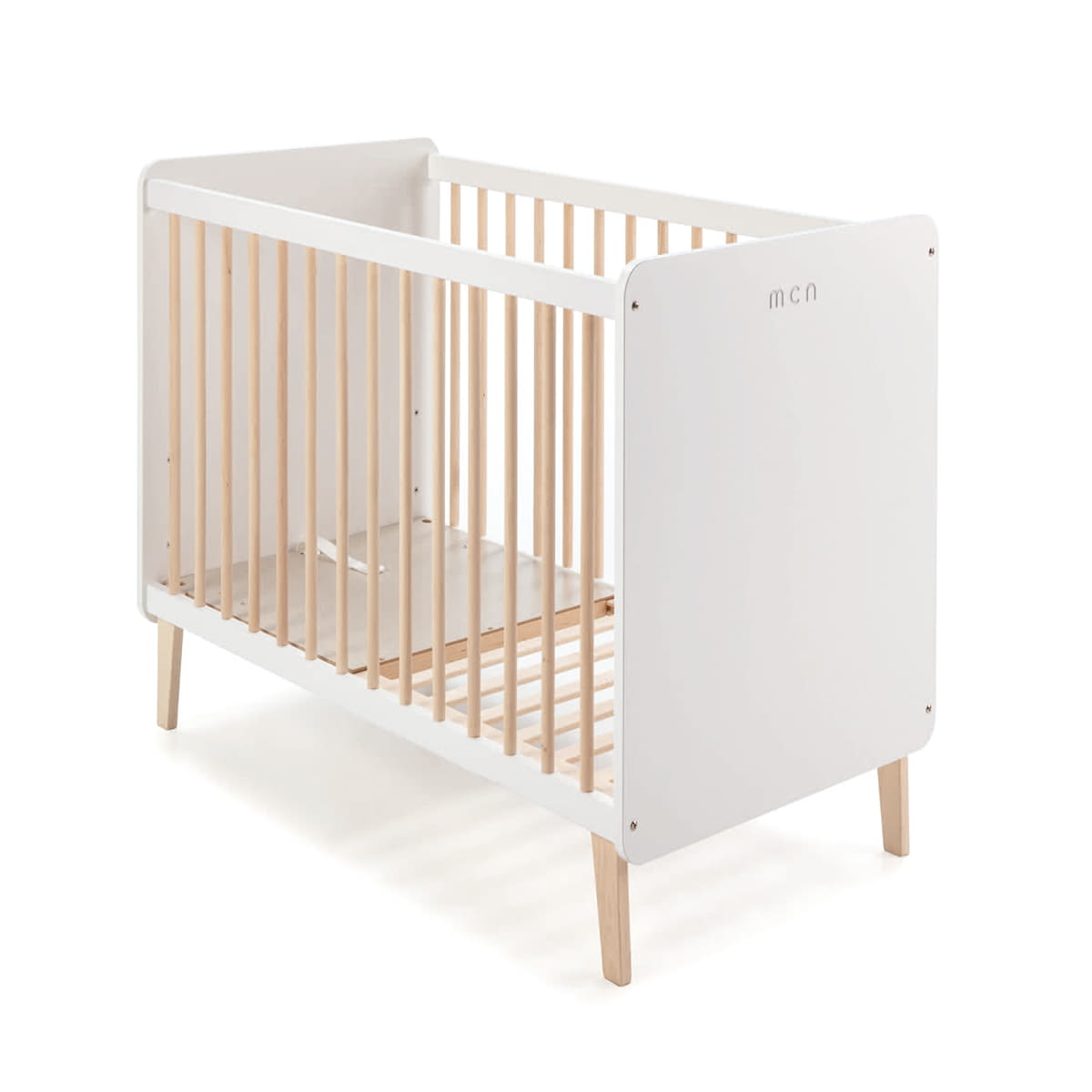 CUNA DE 120 X 60 TREVI BLANCO/CERA NATURAL