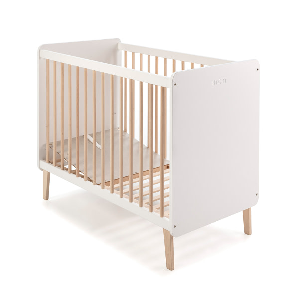 CUNA DE 120 X 60 TREVI BLANCO/CERA NATURAL - 2