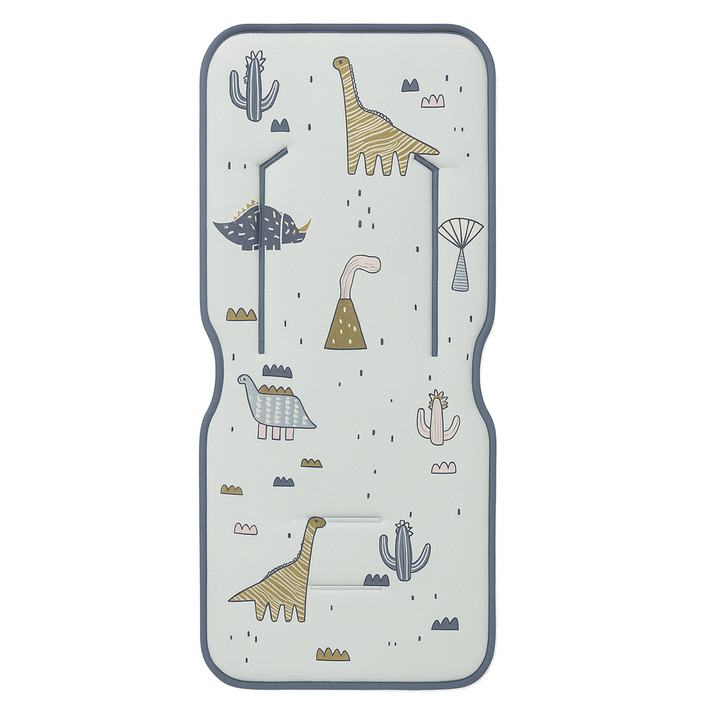 COLCHONETA RECTA 706 DINOSAURIUS C37 03 AZUL - 