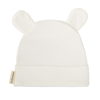GORRO BEBE T.0/1M GOR RIBANA 8MM RIB 01 BLANCO