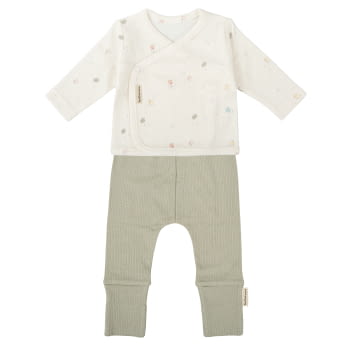 JUBON Y POLAINA(T.1-3M) JP1 CHICKS R05 16 B/VERDE