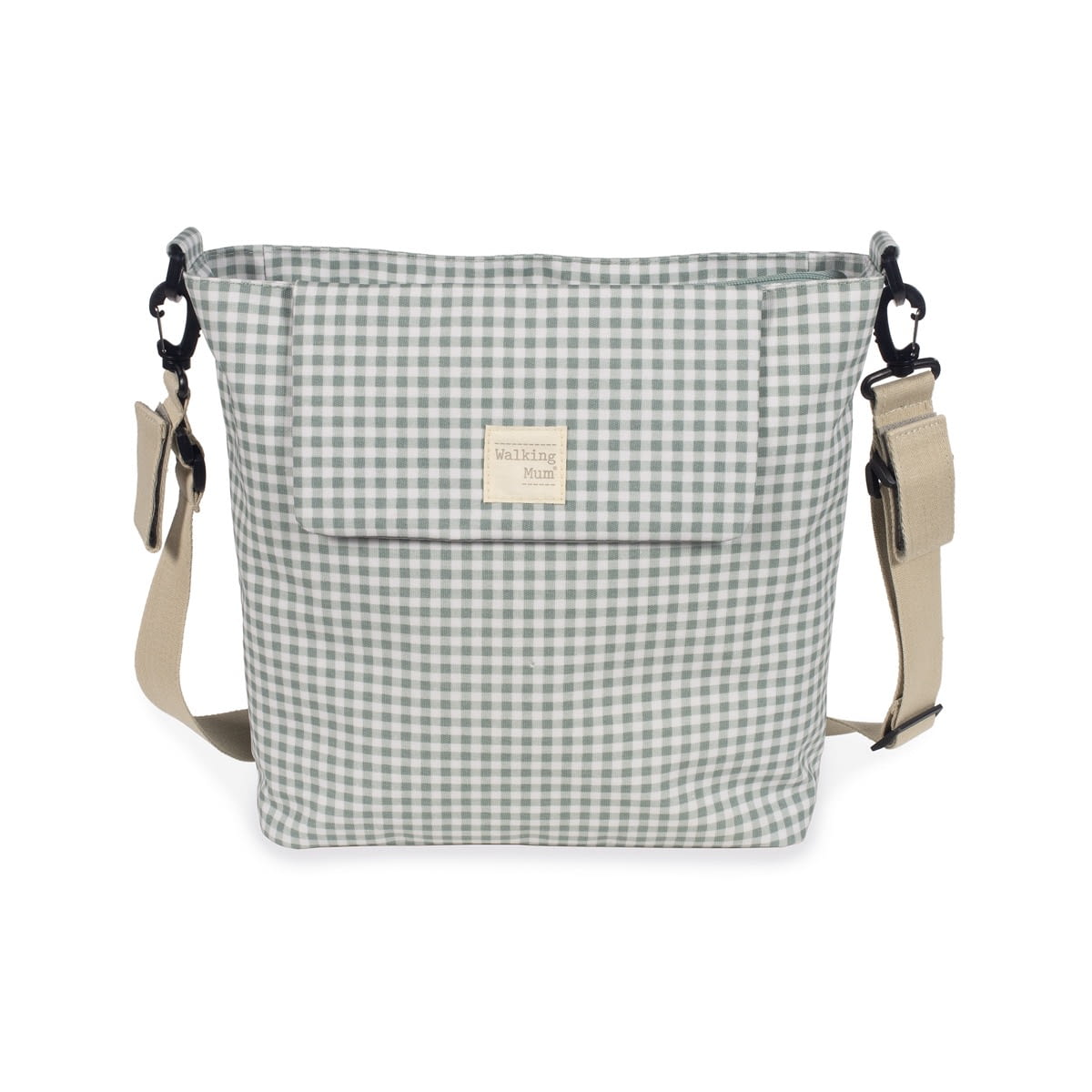 BOLSA CANASTILLA I LOVE VICHY VERDE