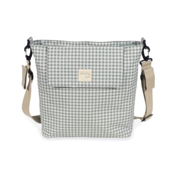 BOLSA CANASTILLA I LOVE VICHY VERDE