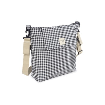 BOLSA CANASTILLA I LOVE VICHY NEGRO - 2