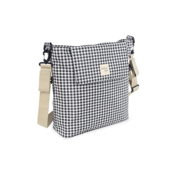 BOLSA CANASTILLA I LOVE VICHY NEGRO - 2