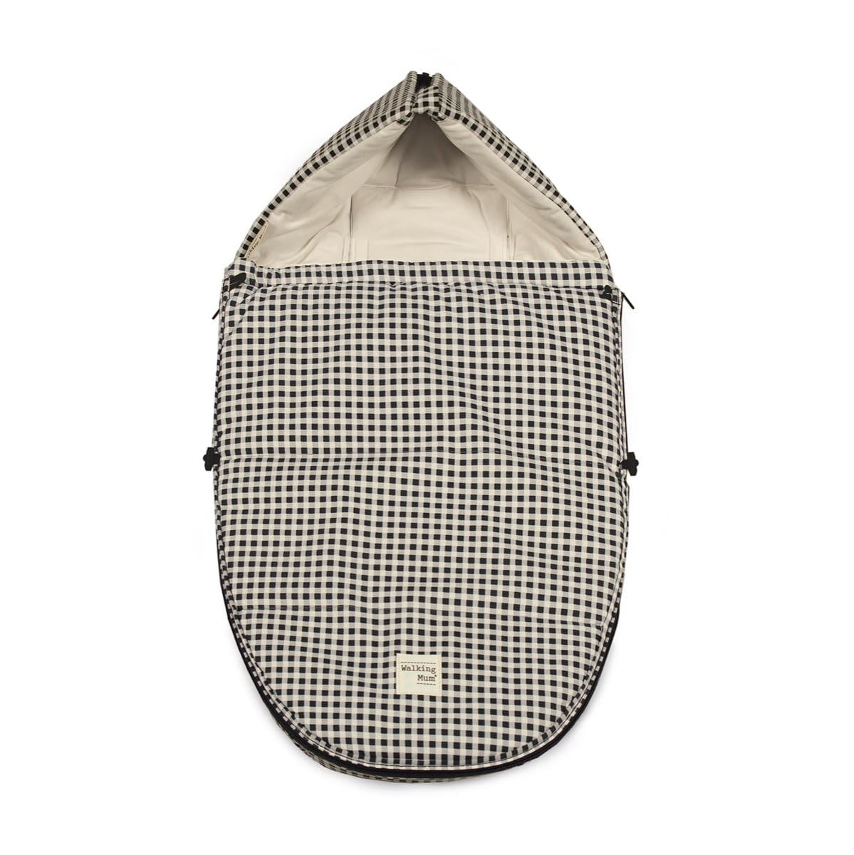 SACO CUCO 2 EN 1 I LOVE VICHY NEGRO ENTRETIEMPO  TOG 2,5