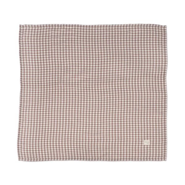 FUNDA COLCHON CUCO RAYAS + MUSELINA PRALINÉ VICHY MOKA - 2