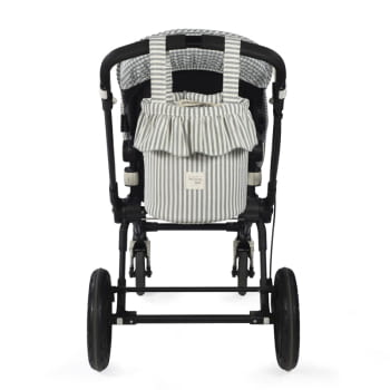 BOLSO BUCKET PRALINÉ RAYAS MATCHA - 4