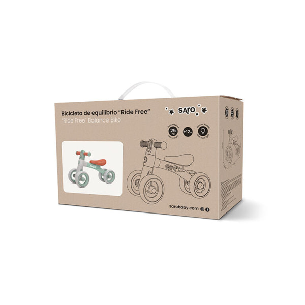 BICICLETA DE EQUILIBRIO “RIDE FREE” DUSTY PINK - 2