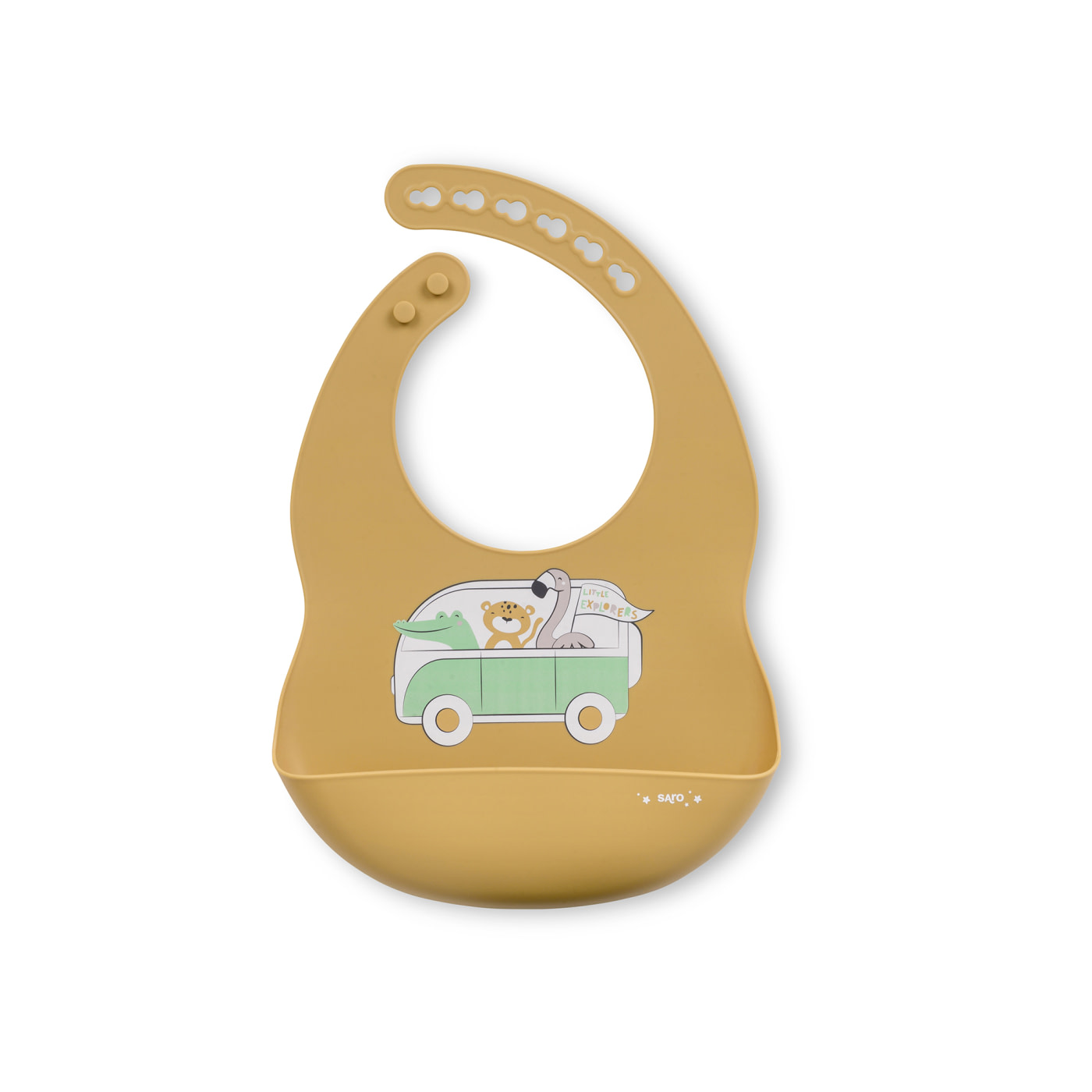 BABERO DE SILICONA "PARTY" VAN LIFE EXPLORES - 