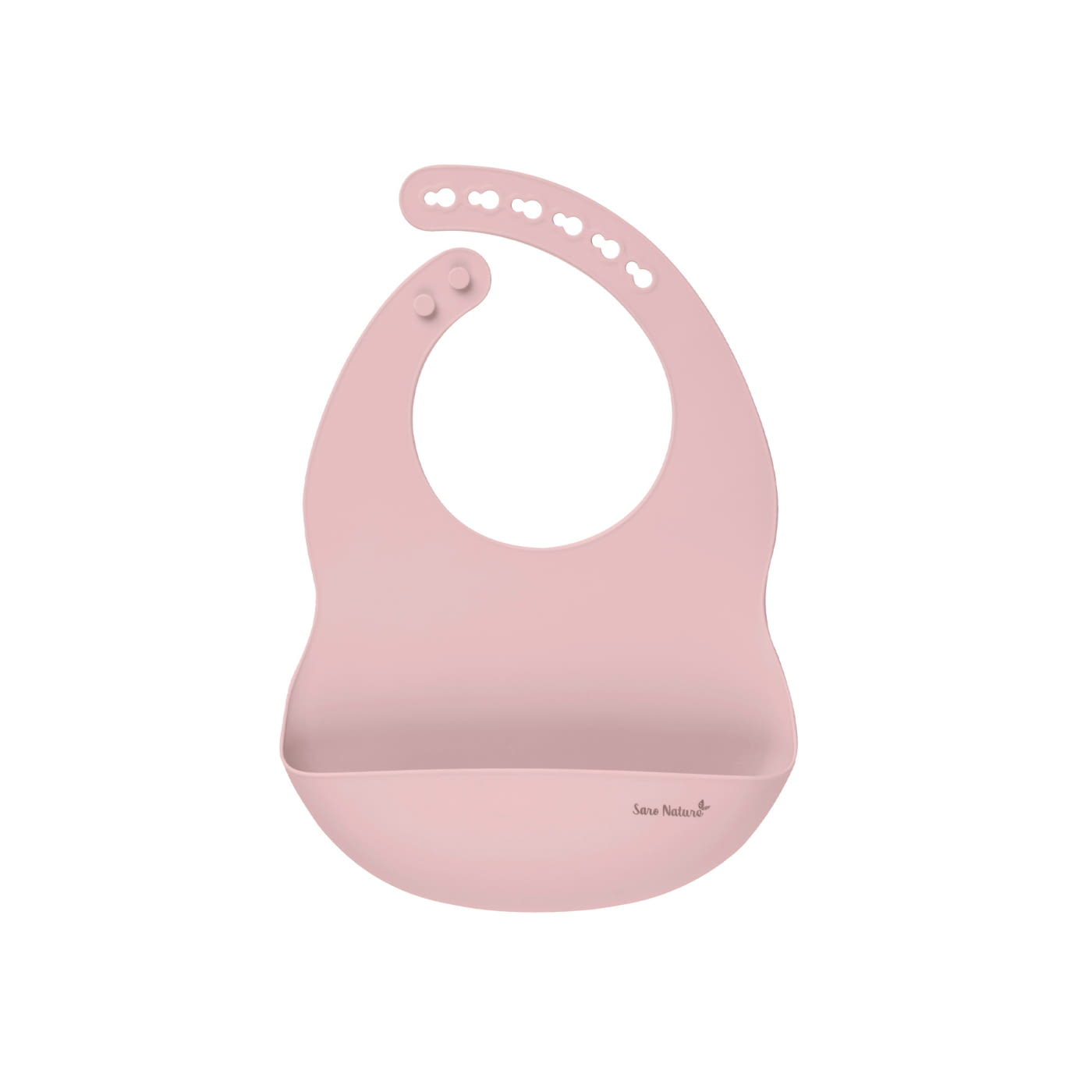 BABERO DE SILICONA "NORDIC" DUSTY PINK - 